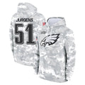 Tuec P.Eagles #51 Cam Jurgens Player Arctic Camo Salute to Service Pullover Hoodies Limited Game Stitched Jerseys