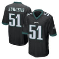Tuec P.Eagles #51 Cam Jurgens Player Black Home Game Stitched Jerseys
