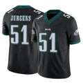 Tuec P.Eagles #51 Cam Jurgens Player Black Limited Vapor F.U.S.E. Home Game Stitched Jerseys