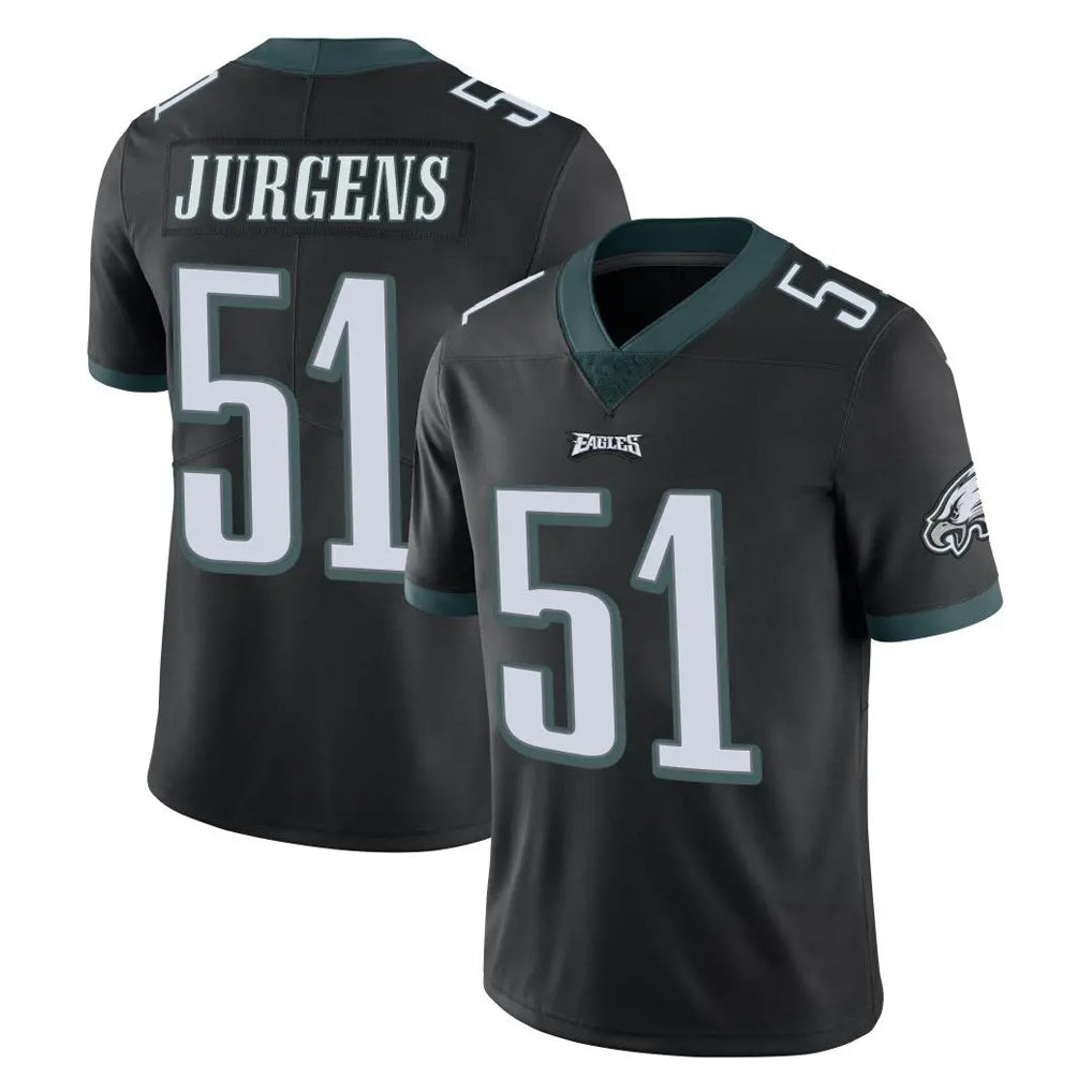 Tuec P.Eagles #51 Cam Jurgens Player Black Limited Vapor Untouchable Home Game Stitched Jerseys