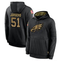 Tuec P.Eagles #51 Cam Jurgens Player Black Salute to Service Hoodies Limited Game Stitched Jerseys