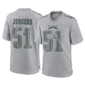 Tuec P.Eagles #51 Cam Jurgens Player Gray Atmosphere Fashion Home Game Stitched Jerseys