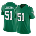 Tuec P.Eagles #51 Cam Jurgens Player Green Kelly Alternate Vapor F.U.S.E. Home Game Stitched Jerseys