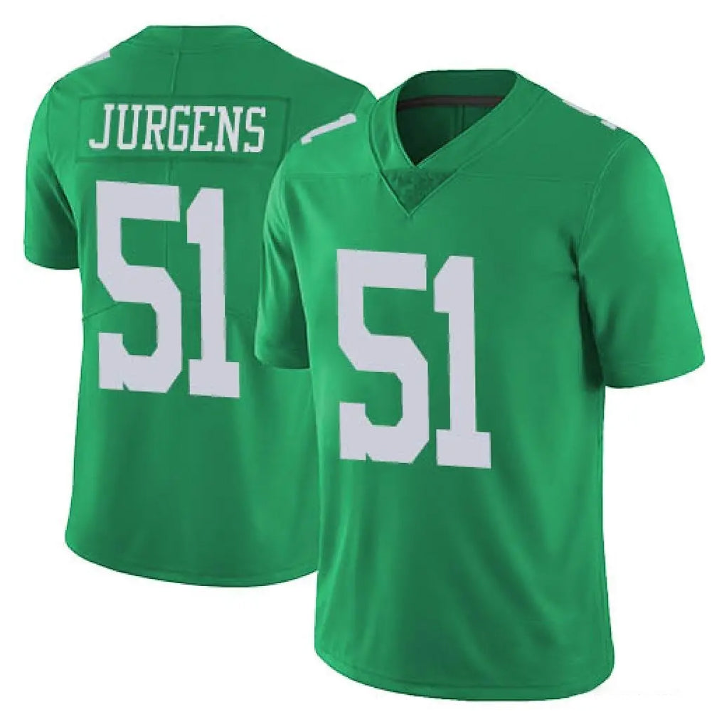 Tuec P.Eagles #51 Cam Jurgens Player Green Limited Vapor Untouchable Home Game Stitched Jerseys
