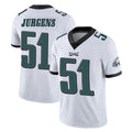 Tuec P.Eagles #51 Cam Jurgens Player White Limited Vapor Untouchable Home Game Stitched Jerseys