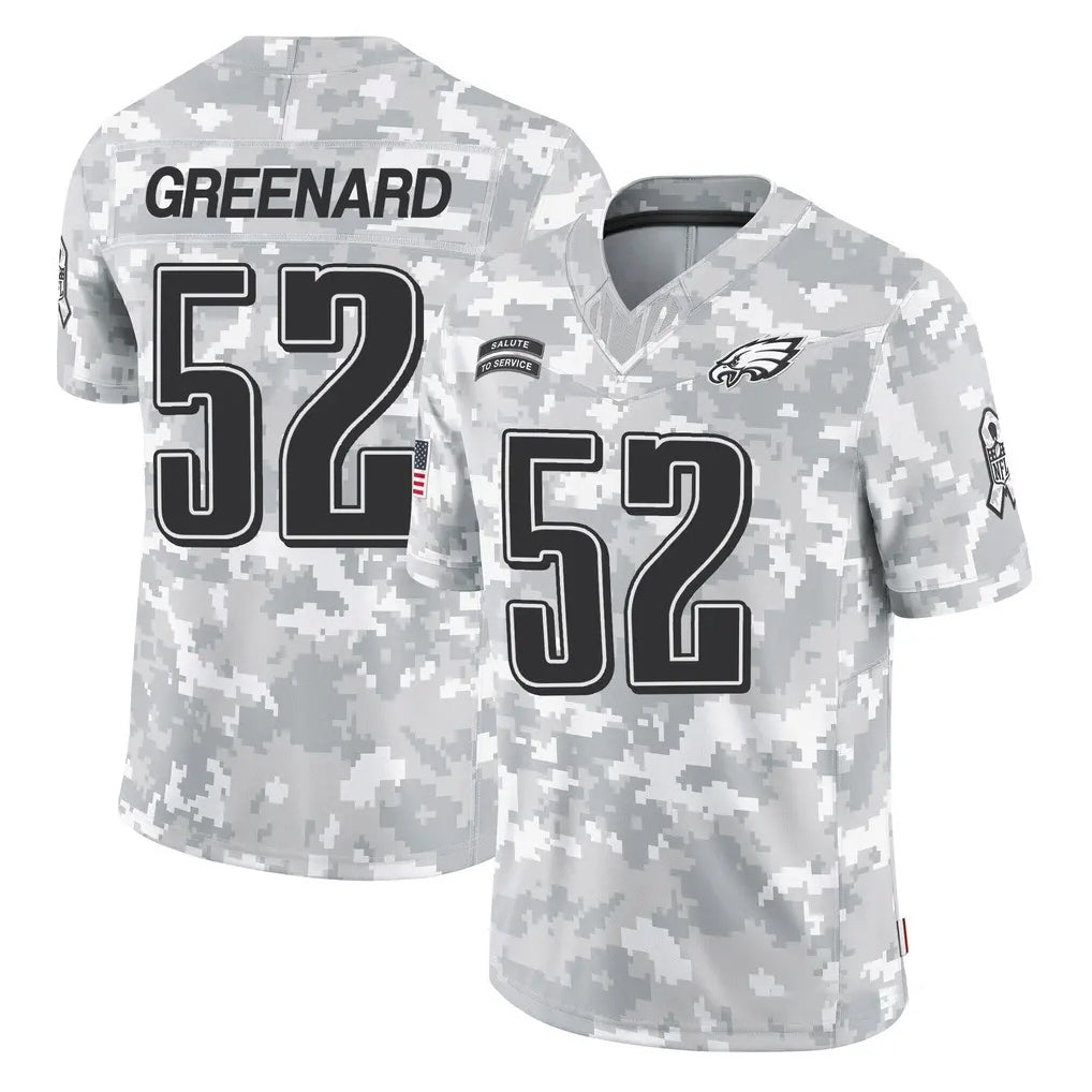 Tuec P.Eagles #52 Jonathan Greenard Player Arctic Camo Salute to Service Limited Game Stitched Jerseys
