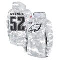 Tuec P.Eagles #52 Jonathan Greenard Player Arctic Camo Salute to Service Pullover Hoodies Limited Game Stitched Jerseys