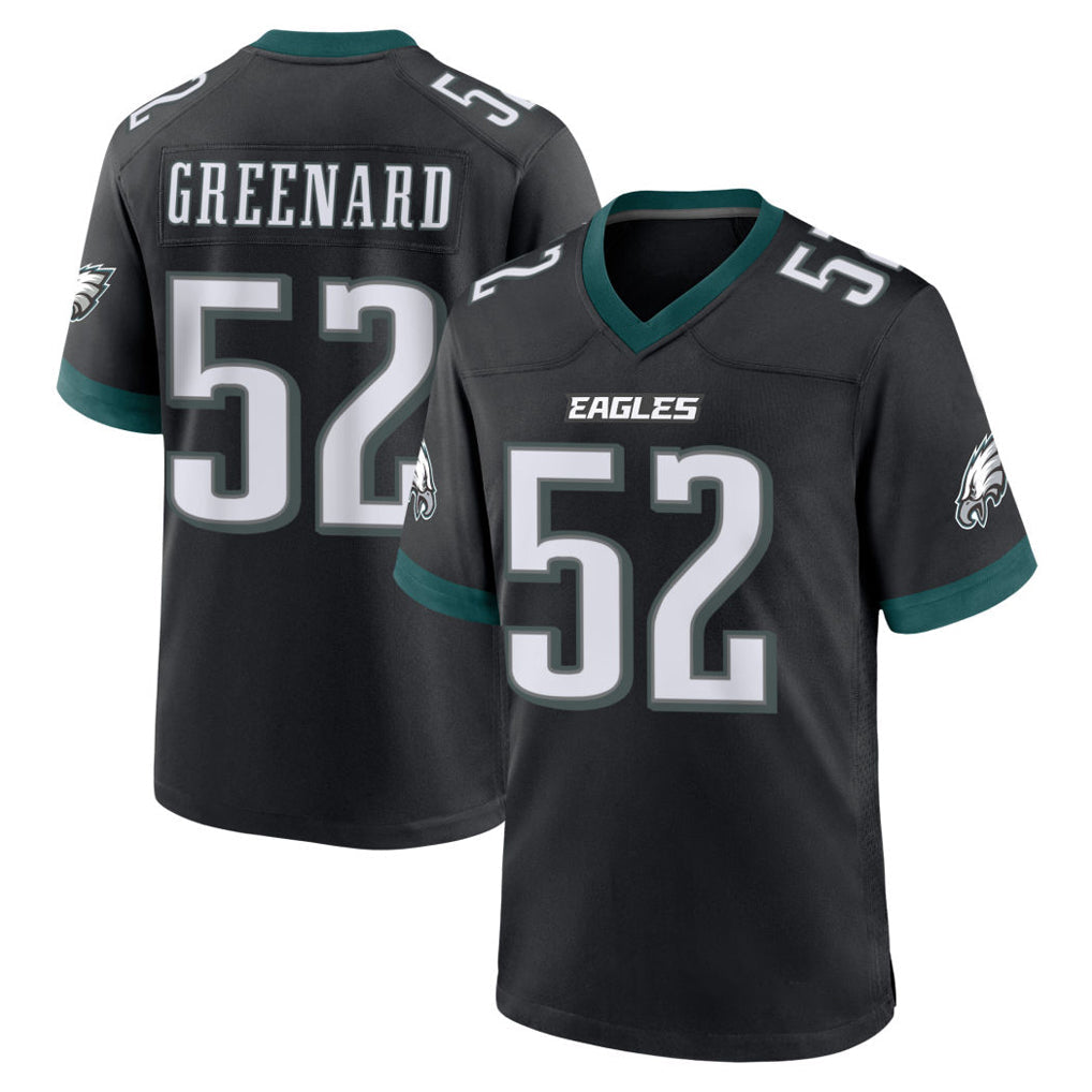 Tuec P.Eagles #52 Jonathan Greenard Player Black Game Home Stitched Jerseys