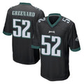 Tuec P.Eagles #52 Jonathan Greenard Player Black Home Game Stitched Jerseys