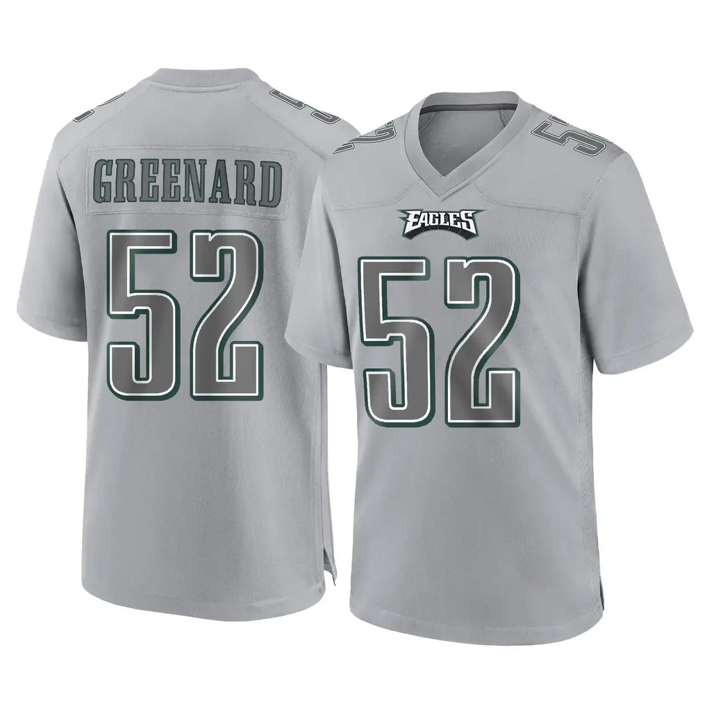 Tuec P.Eagles #52 Jonathan Greenard Player Gray Atmosphere Fashion Home Game Stitched Jerseys