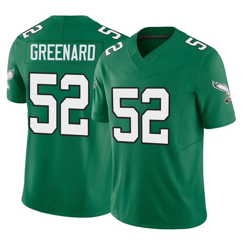 Tuec P.Eagles #52 Jonathan Greenard Player Green Kelly Alternate Vapor F.U.S.E. Home Game Stitched Jerseys