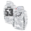 Tuec P.Eagles #53 Zack Baun Player Arctic Camo Salute to Service Pullover Hoodies Limited Game Stitched Jerseys