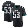 Tuec P.Eagles #53 Zack Baun Player Black Game Home Stitched Jerseys