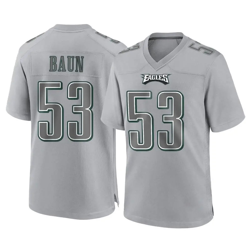 Tuec P.Eagles #53 Zack Baun Player Gray Atmosphere Fashion Home Game Stitched Jerseys