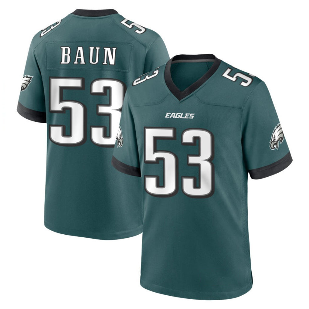 Tuec P.Eagles #53 Zack Baun Player Green Home Game Stitched Jerseys