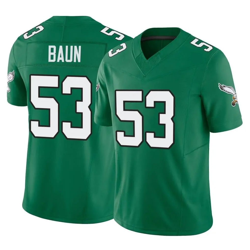 Tuec P.Eagles #53 Zack Baun Player Green Kelly Alternate Vapor F.U.S.E. Home Game Stitched Jerseys