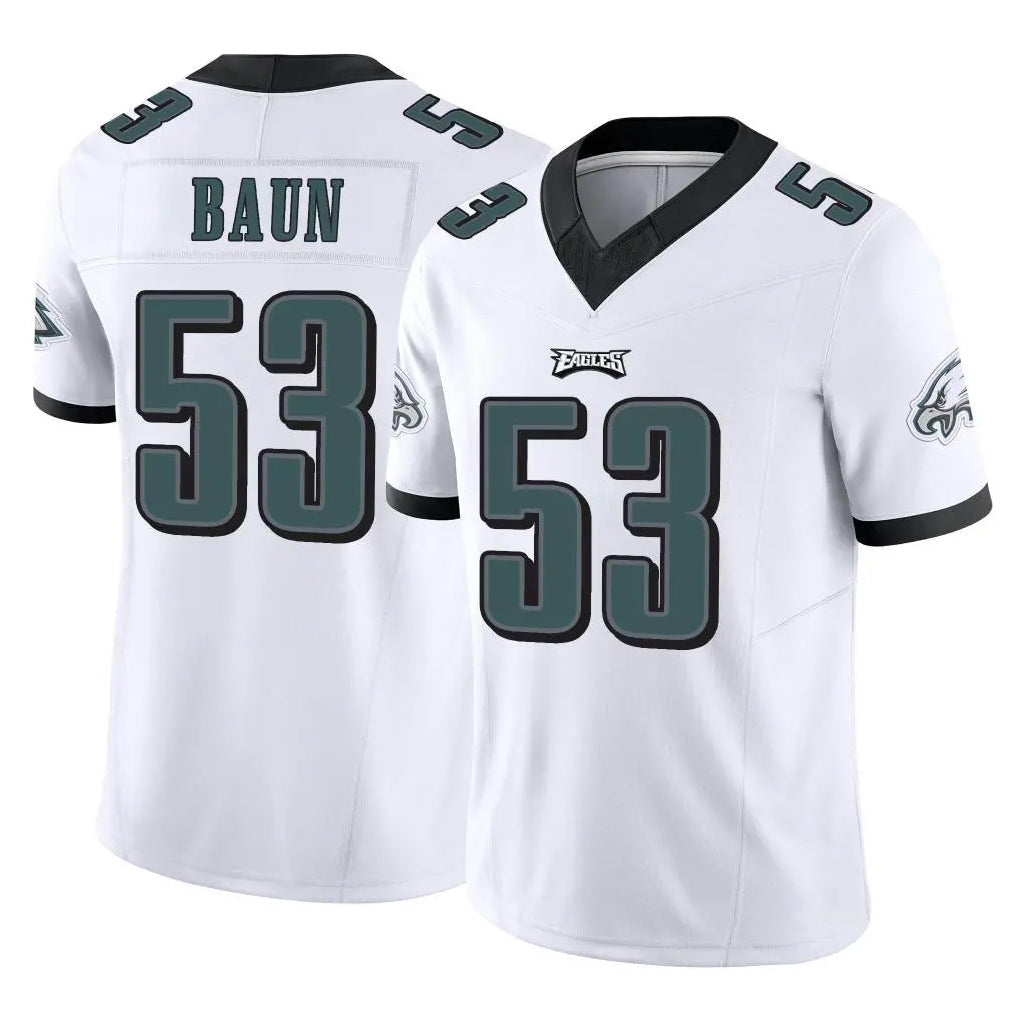 Tuec P.Eagles #53 Zack Baun Player White Limited Vapor F.U.S.E. Home Game Stitched Jerseys