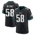 Tuec P.Eagles #58 Jalyx Hunt Player Black Game Home Stitched Jerseys