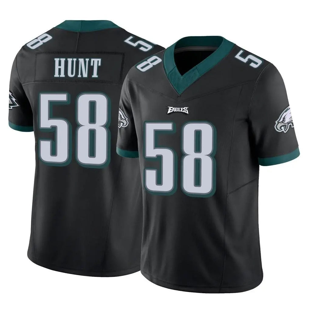 Tuec P.Eagles #58 Jalyx Hunt Player Black Limited Vapor F.U.S.E. Home Game Stitched Jerseys