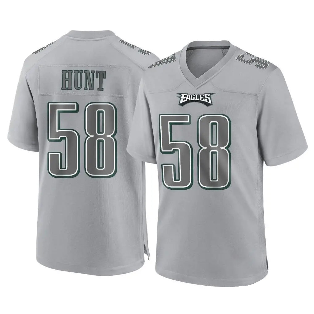 Tuec P.Eagles #58 Jalyx Hunt Player Gray Atmosphere Fashion Home Game Stitched Jerseys