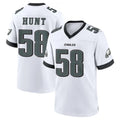 Tuec P.Eagles #58 Jalyx Hunt Player White Game Home Stitched Jerseys