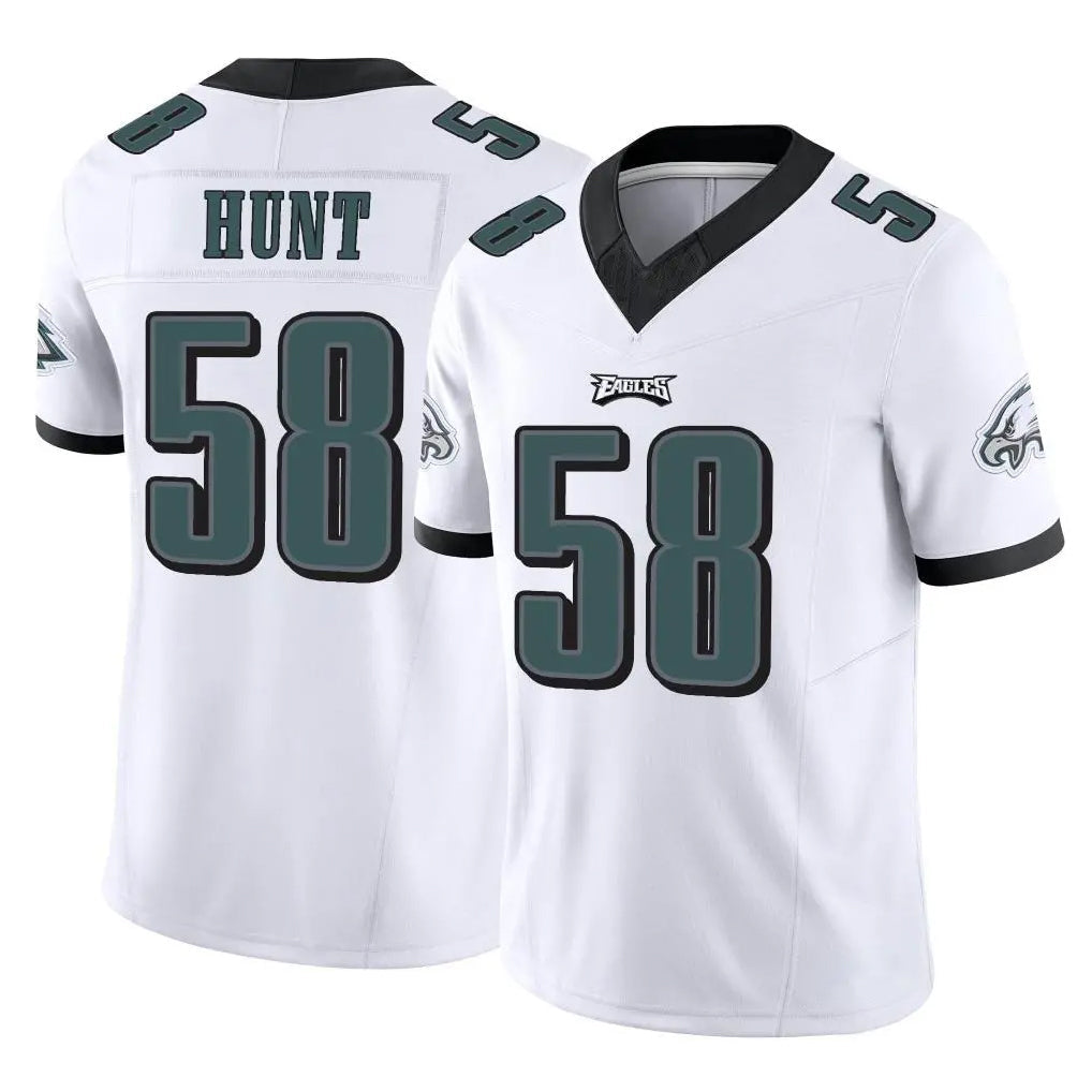 Tuec P.Eagles #58 Jalyx Hunt Player White Limited Vapor F.U.S.E. Home Game Stitched Jerseys