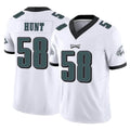 Tuec P.Eagles #58 Jalyx Hunt Player White Limited Vapor F.U.S.E. Home Game Stitched Jerseys