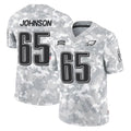 Tuec P.Eagles #65 Lane Johnson Player Arctic Camo Salute to Service Limited Game Stitched Jerseys