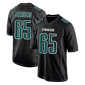 Tuec P.Eagles #65 Lane Johnson Player Carbon Black Fashion Home Game Stitched Jerseys