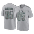 Tuec P.Eagles #65 Lane Johnson Player Gray Atmosphere Fashion Home Game Stitched Jerseys