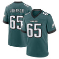 Tuec P.Eagles #65 Lane Johnson Player Green Home Game Stitched Jerseys