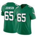 Tuec P.Eagles #65 Lane Johnson Player Green Kelly Alternate Vapor F.U.S.E. Home Game Stitched Jerseys