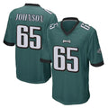 Tuec P.Eagles #65 Lane Johnson Player Team Color Green Home Game Stitched Jerseys