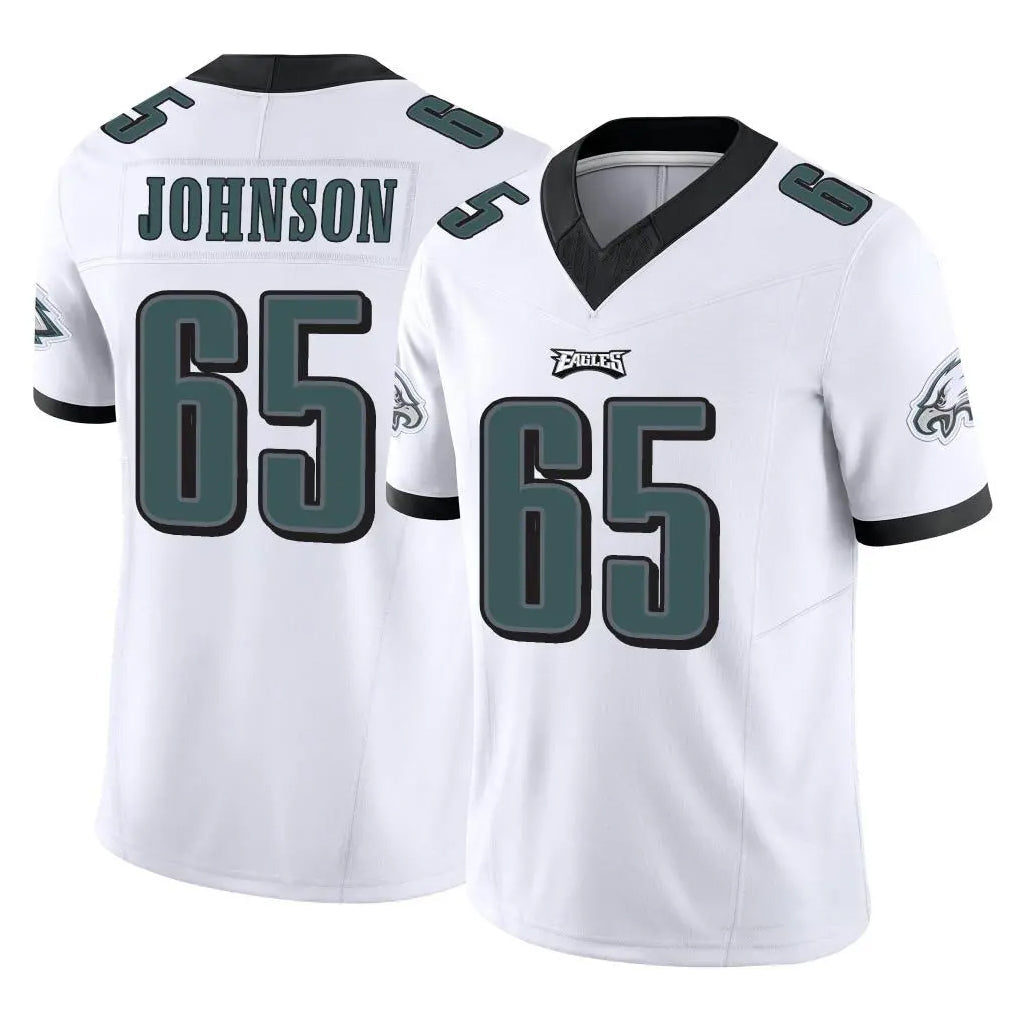 Tuec P.Eagles #65 Lane Johnson Player White Limited Vapor F.U.S.E. Home Game Stitched Jerseys