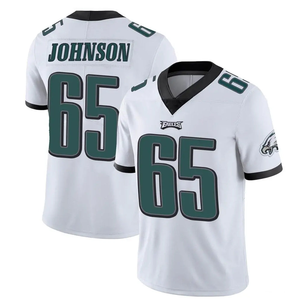 Tuec P.Eagles #65 Lane Johnson Player White Limited Vapor Untouchable Home Game Stitched Jerseys