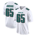 Tuec P.Eagles #65 Lane Johnson Player White Tundra Fashion Home Game Stitched Jerseys