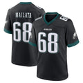 Tuec P.Eagles #68 Jordan Mailata Player Black Game Home Stitched Jerseys