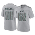 Tuec P.Eagles #68 Jordan Mailata Player Gray Atmosphere Fashion Home Game Stitched Jerseys