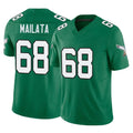 Tuec P.Eagles #68 Jordan Mailata Player Green Kelly Alternate Vapor F.U.S.E. Home Game Stitched Jerseys