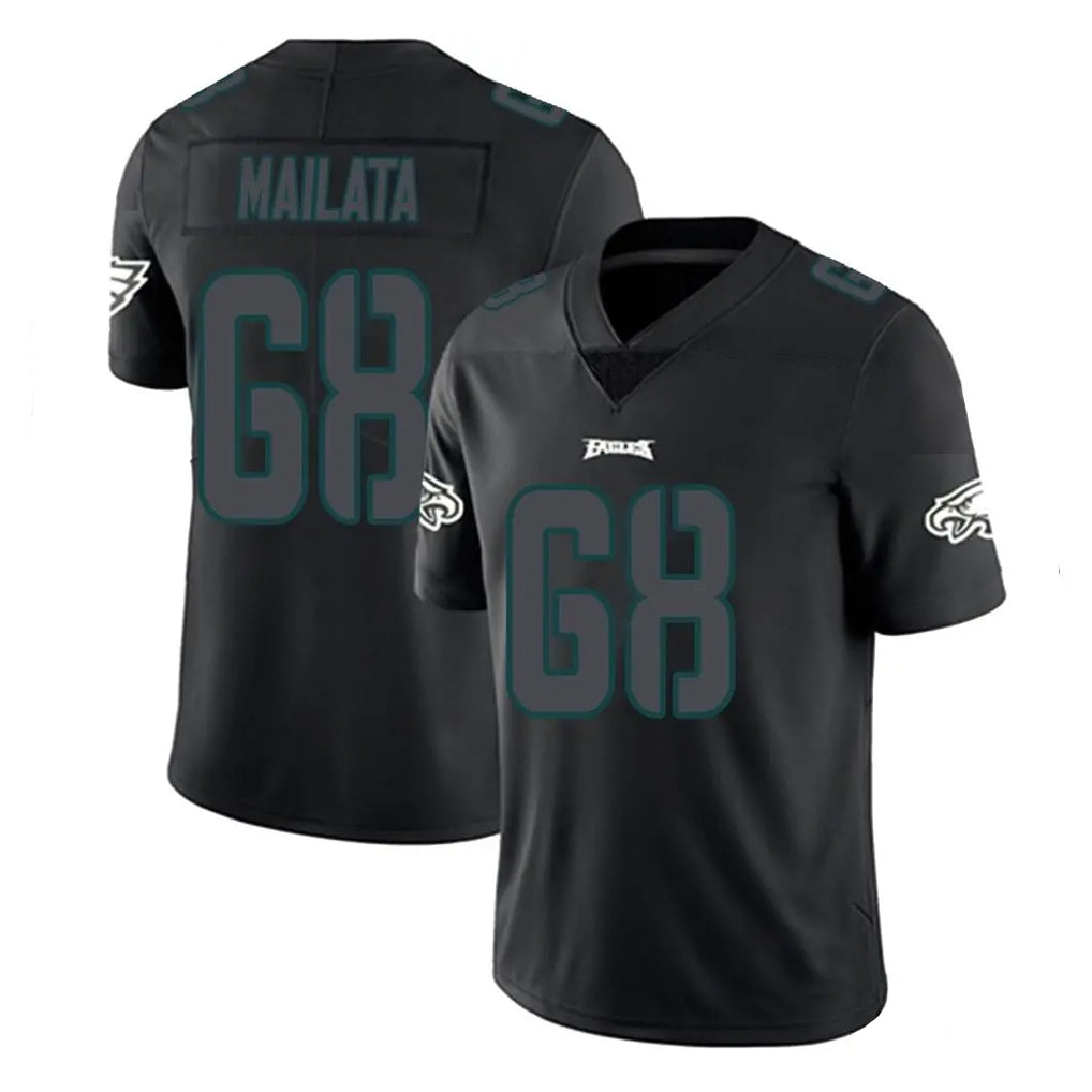 Tuec P.Eagles #68 Jordan Mailata Player Limited Black Impact Home Game Stitched Jerseys