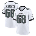 Tuec P.Eagles #68 Jordan Mailata Player White Game Home Stitched Jerseys