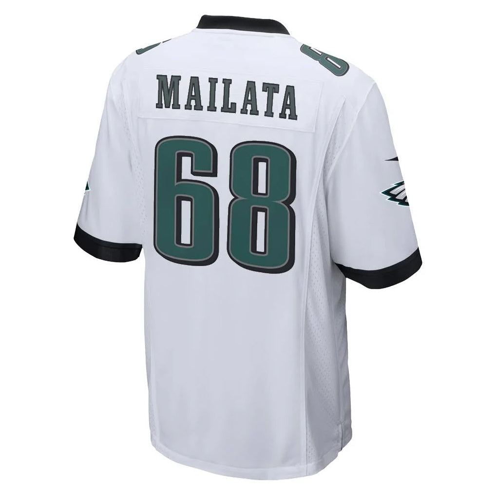 Tuec P.Eagles #68 Jordan Mailata Player White Home Game Stitched Jerseys