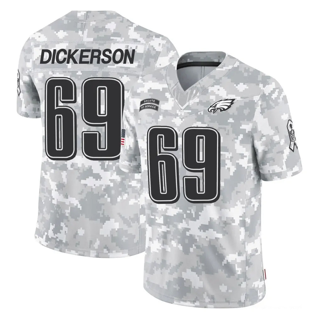 Tuec P.Eagles #69 Landon Dickerson Player Arctic Camo Salute to Service Limited Game Stitched Jerseys