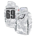 Tuec P.Eagles #69 Landon Dickerson Player Arctic Camo Salute to Service Pullover Hoodies Limited Game Stitched Jerseys