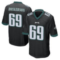 Tuec P.Eagles #69 Landon Dickerson Player Black Home Game Stitched Jerseys