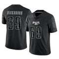 Tuec P.Eagles #69 Landon Dickerson Player Black Reflective Limited Home Game Stitched Jerseys