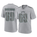 Tuec P.Eagles #69 Landon Dickerson Player Gray Atmosphere Fashion Home Game Stitched Jerseys