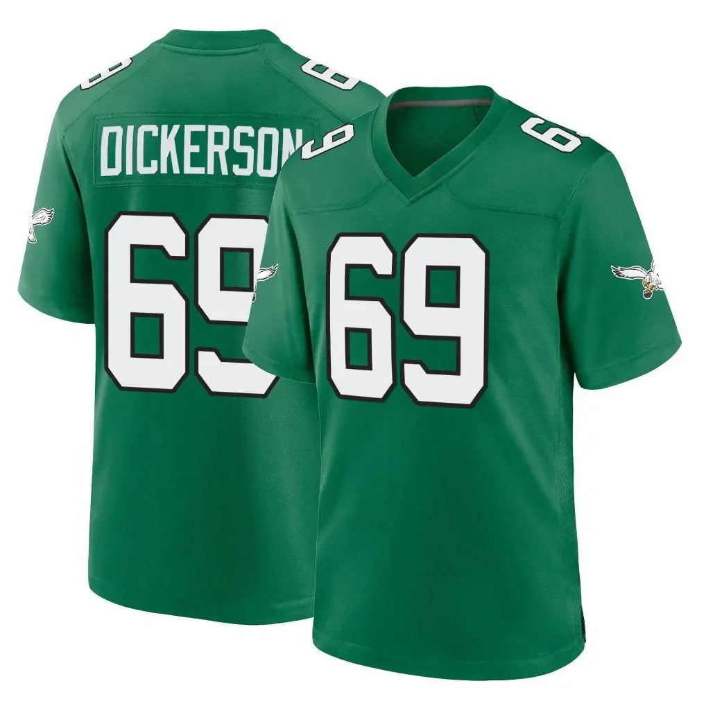 Tuec P.Eagles #69 Landon Dickerson Player Green Kelly Alternate Home Game Stitched Jerseys
