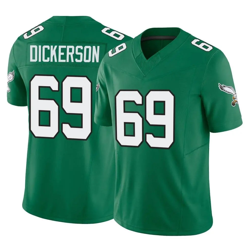 Tuec P.Eagles #69 Landon Dickerson Player Green Kelly Alternate Vapor F.U.S.E. Home Game Stitched Jerseys