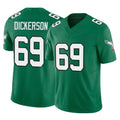 Tuec P.Eagles #69 Landon Dickerson Player Green Kelly Alternate Vapor F.U.S.E. Home Game Stitched Jerseys